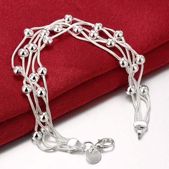 Multi Strand Beaded Snake Chain Bracelet Bracelets - DailySale