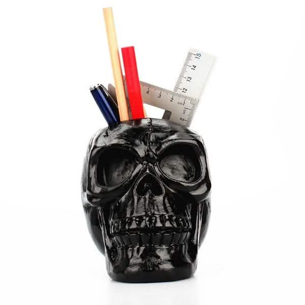 Multifunction Creative Skull Storage Stationery Holder Closet & Storage - DailySale