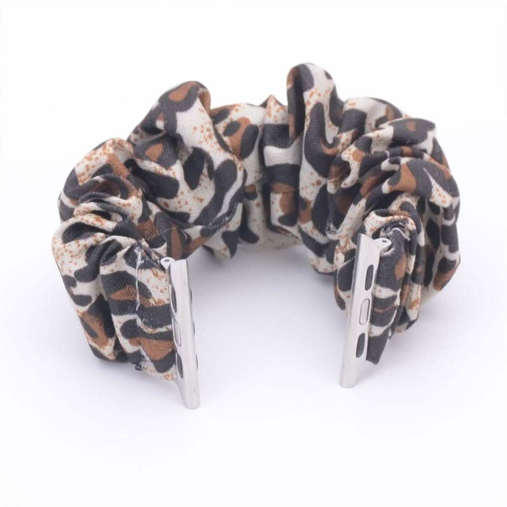 Multifunction Hair Scrunchie Apple Watch Band - Assorted Colors Gadgets & Accessories 42/44mm Leopard - DailySale