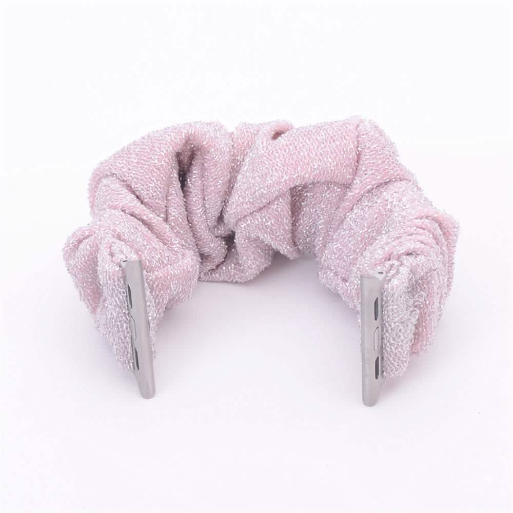 Multifunction Hair Scrunchie Apple Watch Band - Assorted Colors Gadgets & Accessories 42/44mm Light Pink - DailySale