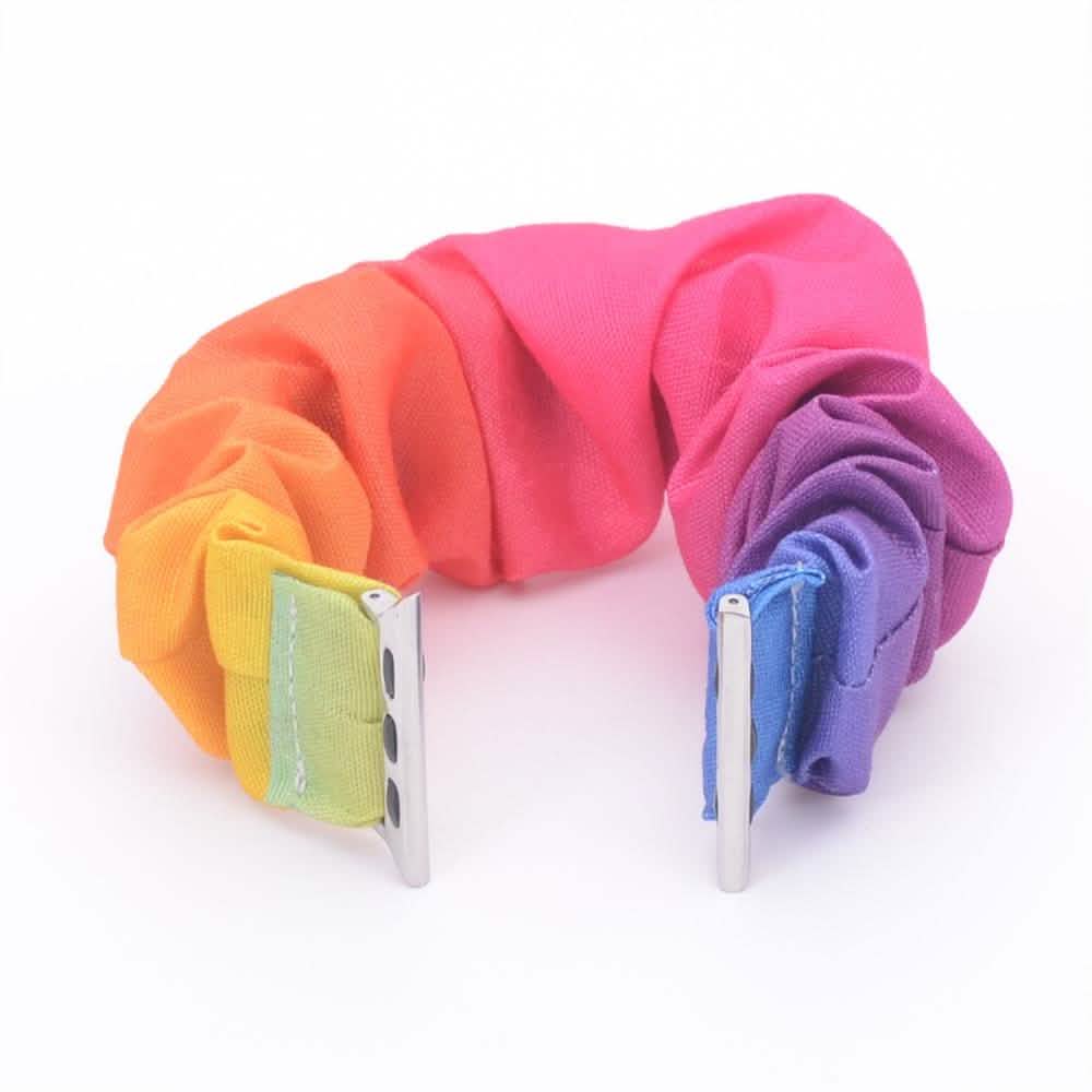 Multifunction Hair Scrunchie Apple Watch Band - Assorted Colors Gadgets & Accessories 42/44mm Rainbow - DailySale