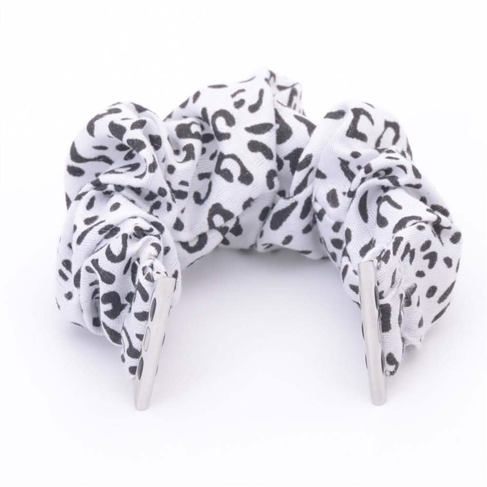 Multifunction Hair Scrunchie Apple Watch Band - Assorted Colors Gadgets & Accessories 42/44mm White Leopard - DailySale