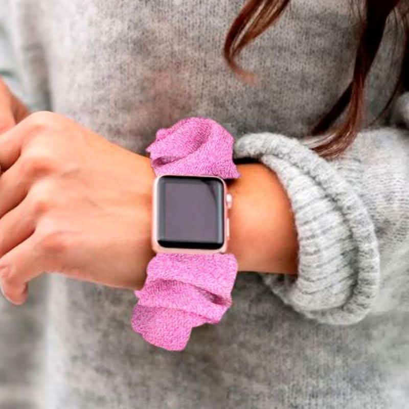 Multifunction Hair Scrunchie Apple Watch Band - Assorted Colors Gadgets & Accessories - DailySale