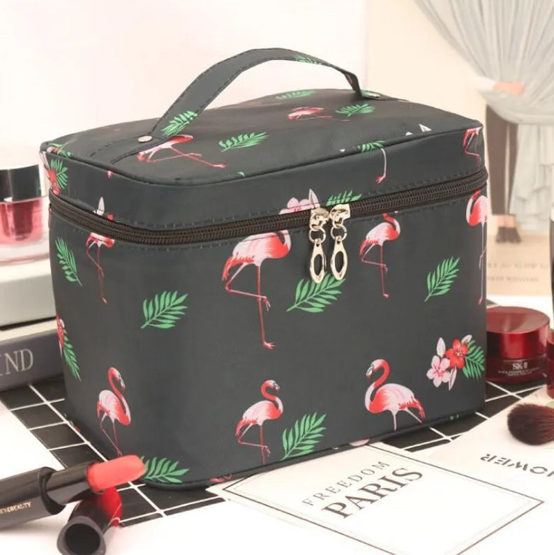 Multifunction Travel Cosmetic Bag Large Capacity Women Toiletries Organizer Bags & Travel Black Flamingo - DailySale