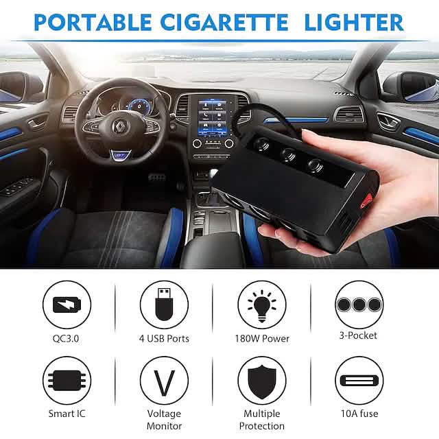 Multifunctional Car Charger Socket Automotive - DailySale