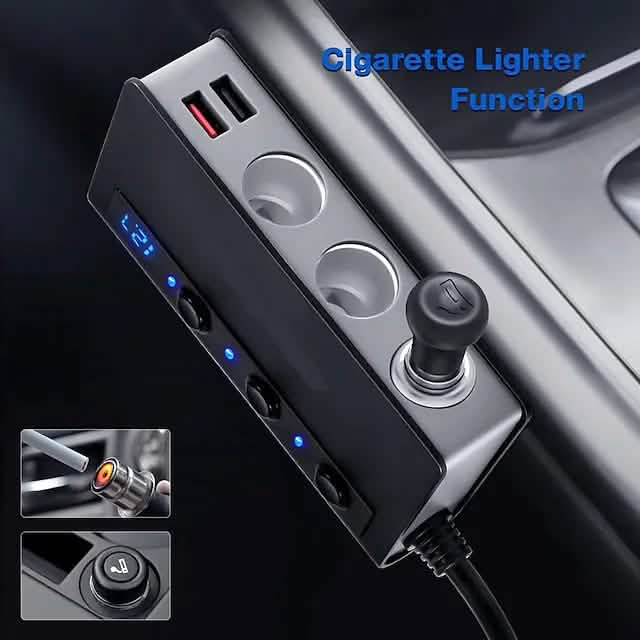 Multifunctional Car Charger Socket Automotive - DailySale