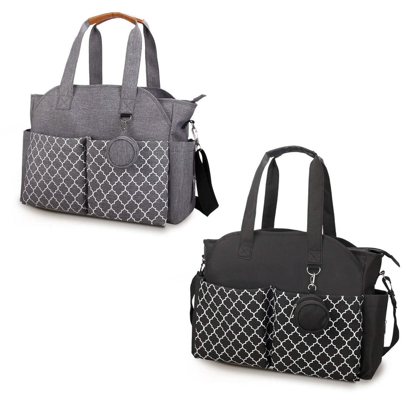 Multifunctional Diaper Changing Tote Bag with Adjustable Messenger Strap Bags & Travel - DailySale
