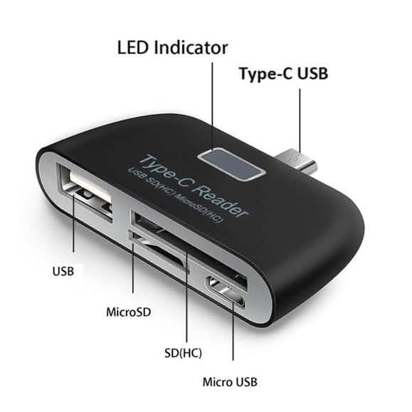 Multifunctional Smart 4-in-1 Laptop PC Durable Phone TF Micro SD Computer Accessories - DailySale