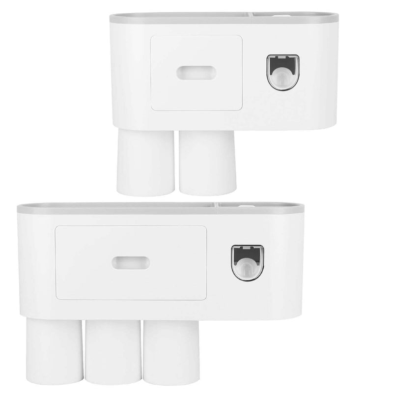 Multifunctional Wall Mount Toothbrush Holder Rack Organizer Bath - DailySale