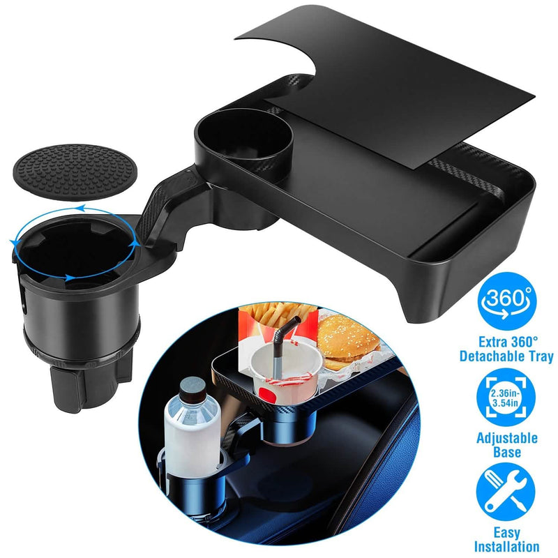 Multifunctional Water Cup Mount Stand with Detachable Tray Automotive - DailySale