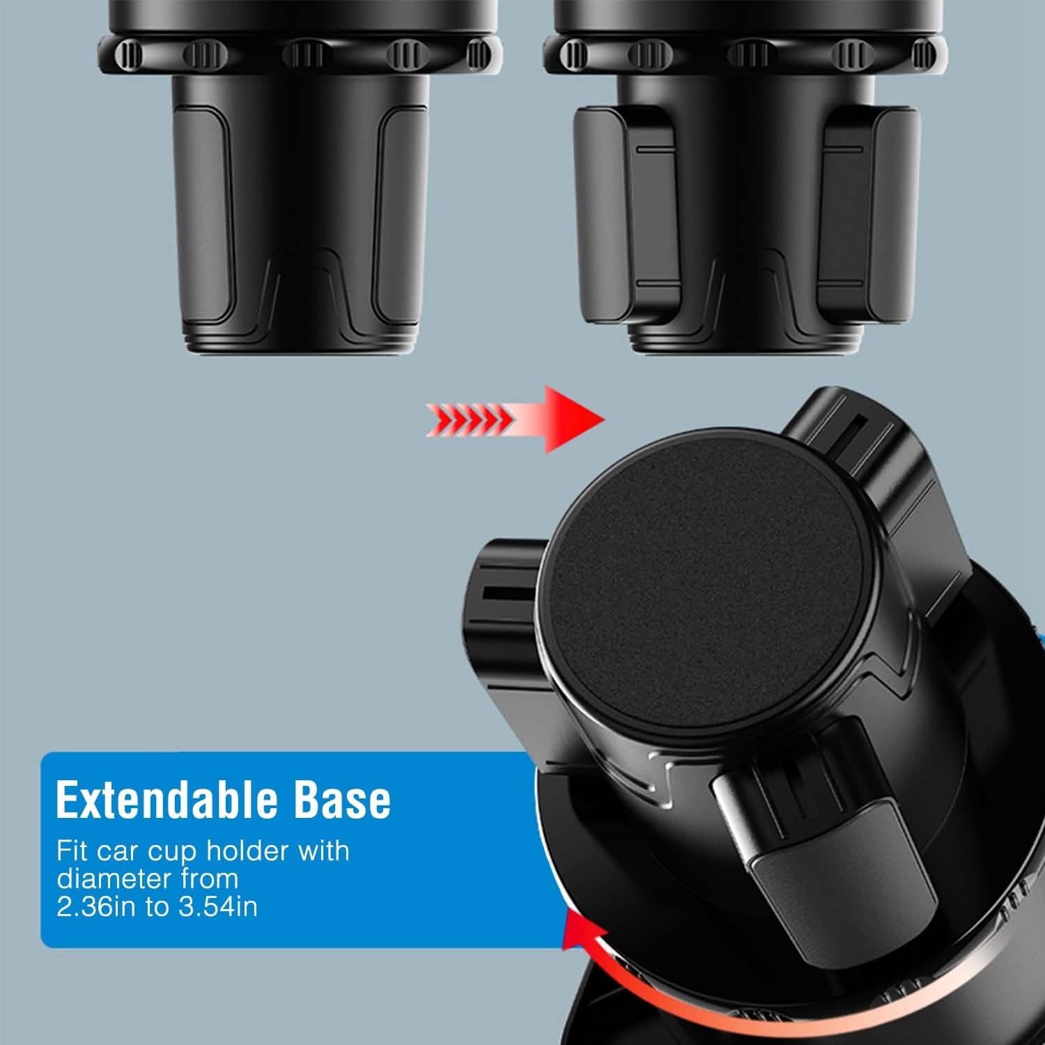 Multifunctional Water Cup Mount Stand with Detachable Tray Automotive - DailySale
