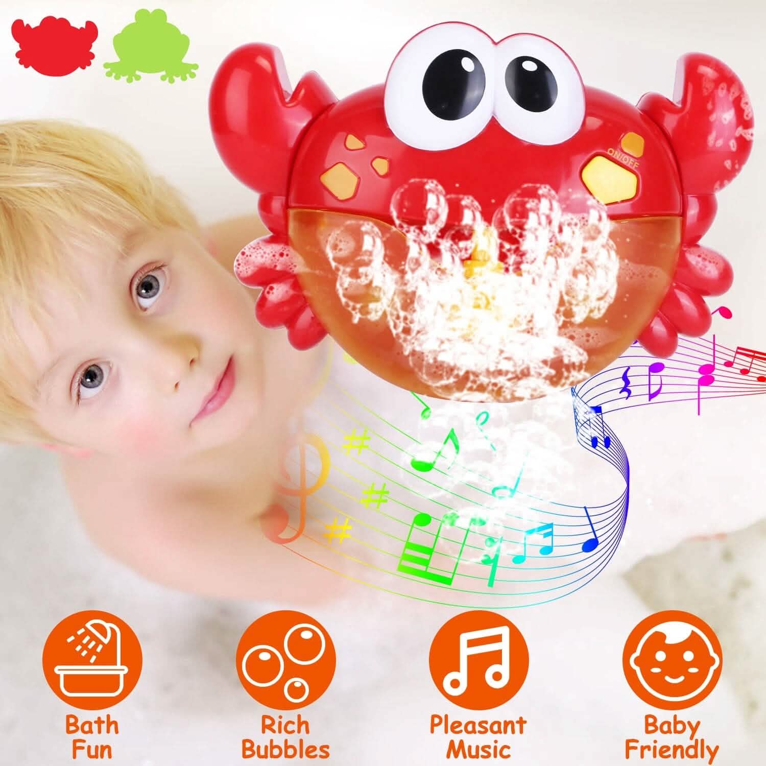 Musical Bubble Bath Maker for Bathtubs Toddler Bubble Machine Toys & Games - DailySale