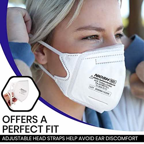 N95 Foldable Filtration Face Mask Face Masks & PPE - DailySale