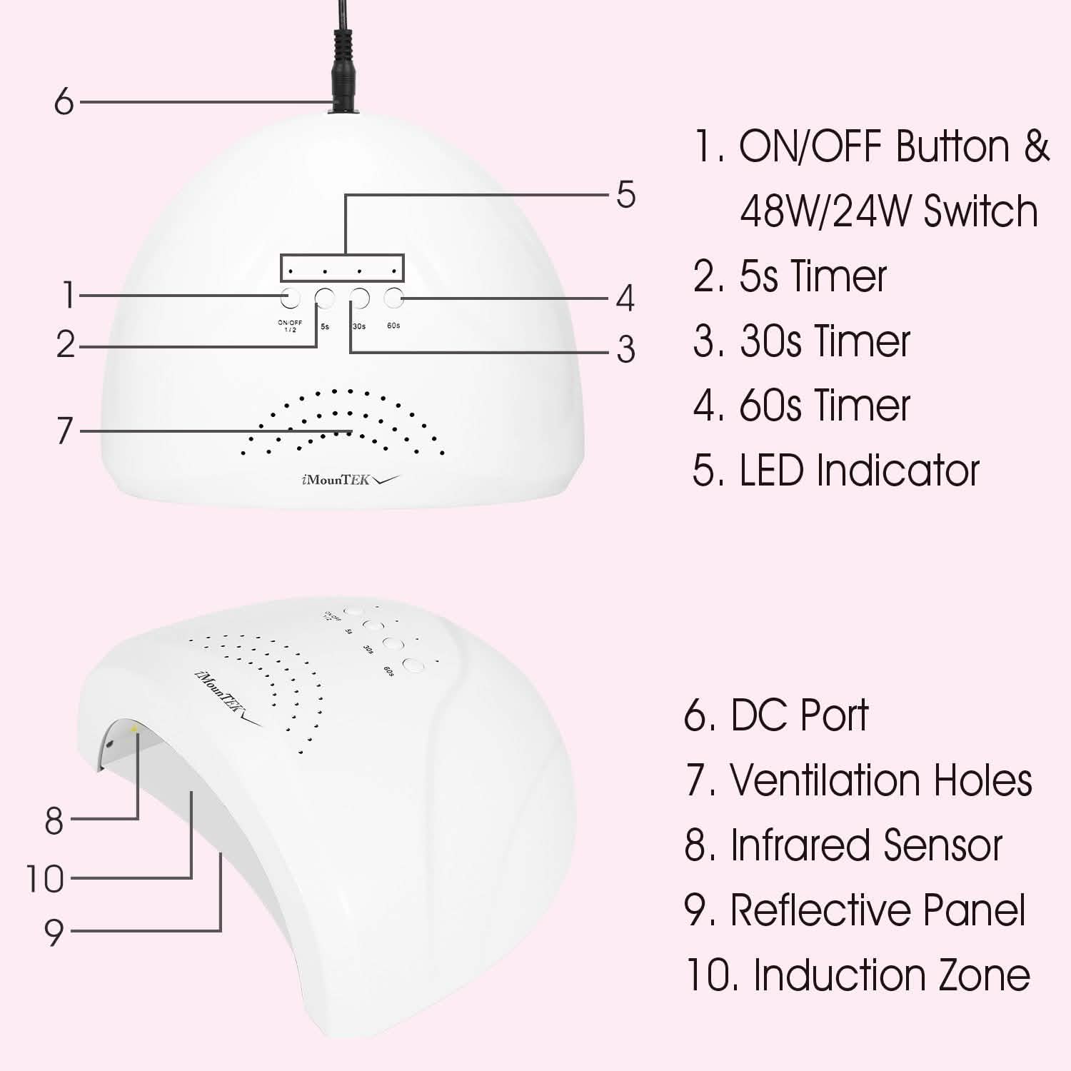 Nail Dryer 48W/24W UV LED Lamp Beauty & Personal Care - DailySale