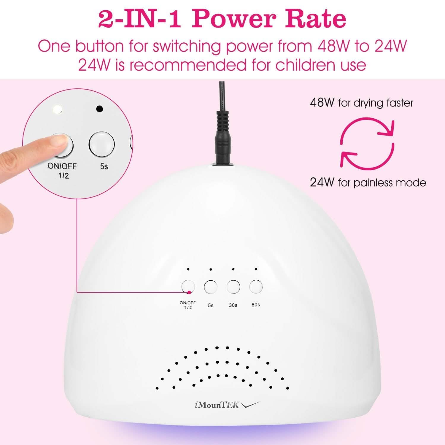 Nail Dryer 48W/24W UV LED Lamp Beauty & Personal Care - DailySale