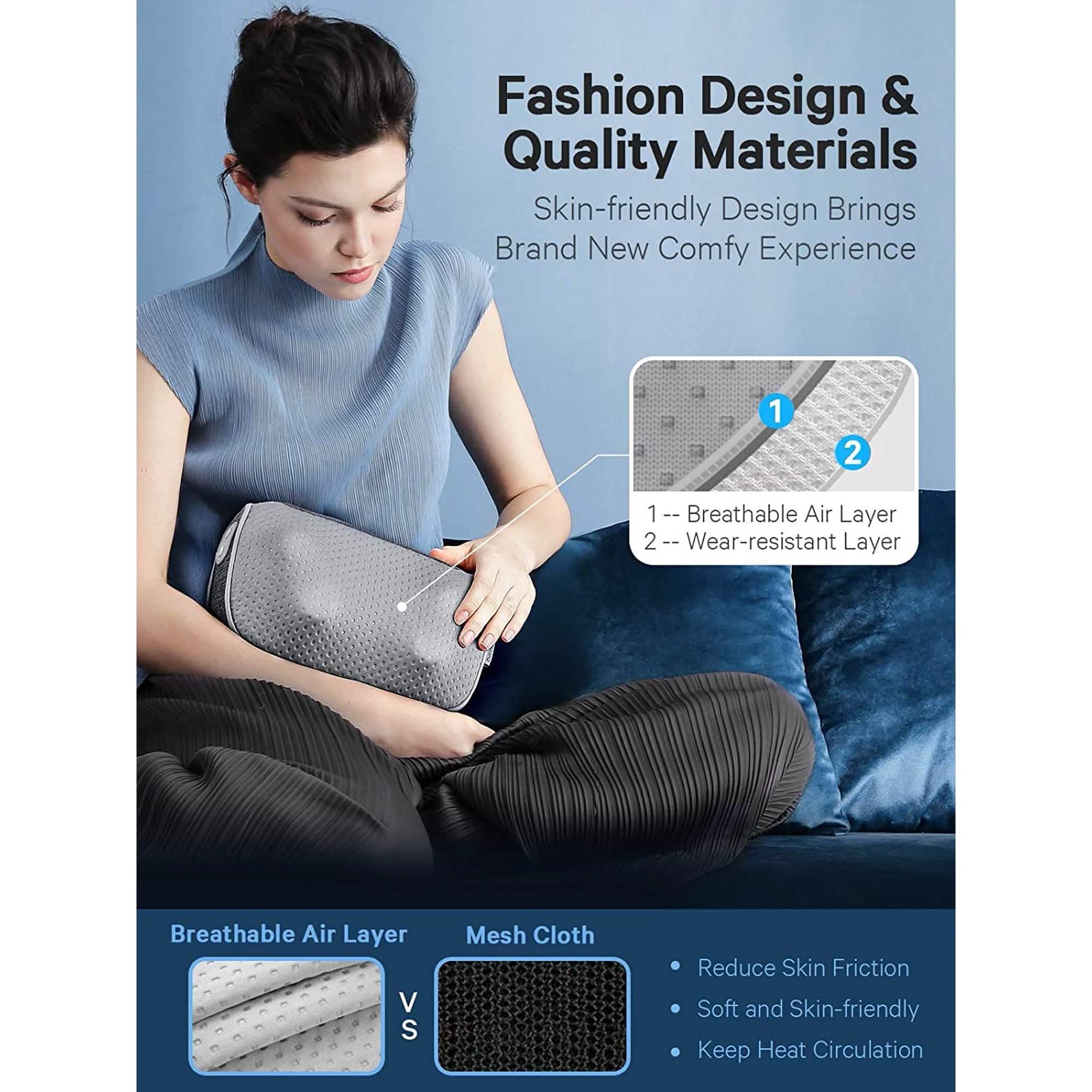 Naipo Electric Deep Kneading Back Neck Massager Wellness - DailySale