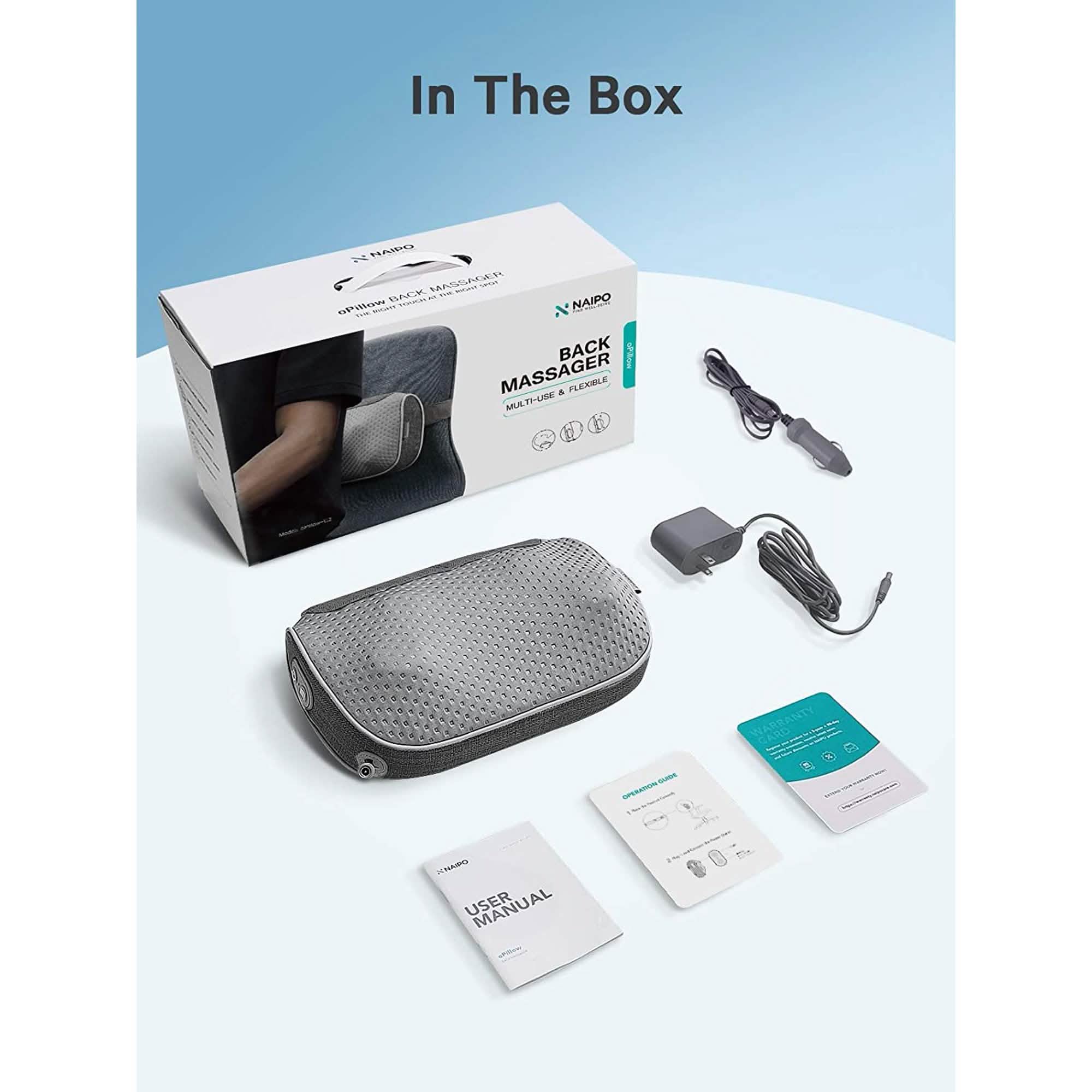 Naipo Electric Deep Kneading Back Neck Massager Wellness - DailySale