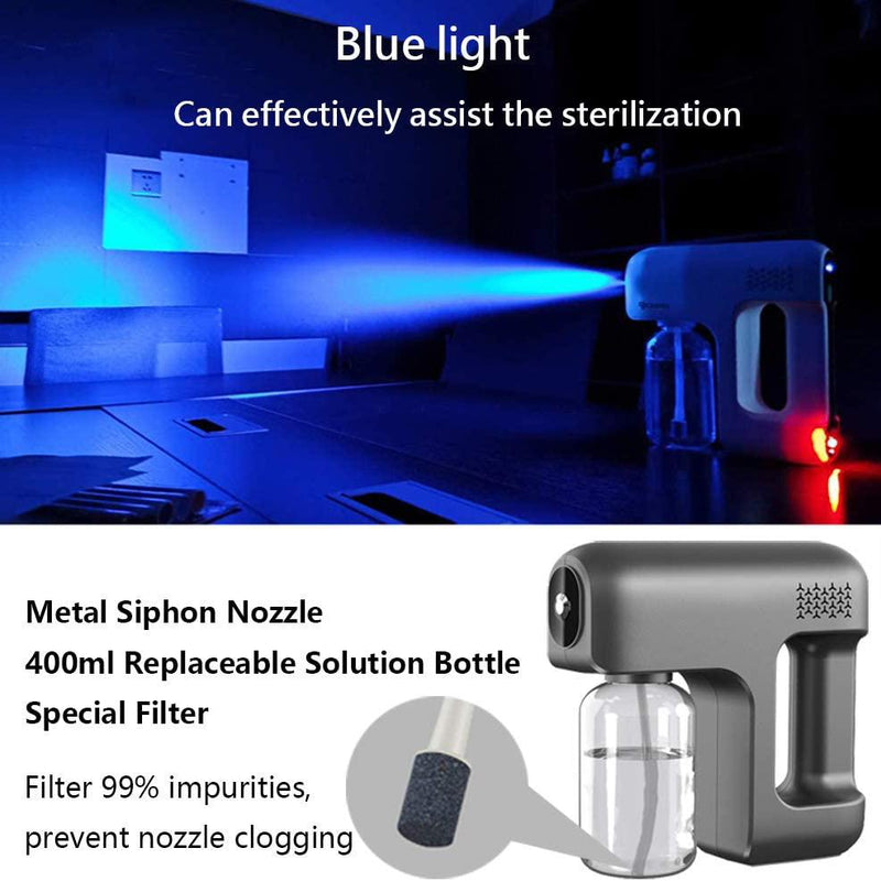 Nano Mist Pump Sprayer Machine Automatic with Blue Light Face Masks & PPE - DailySale