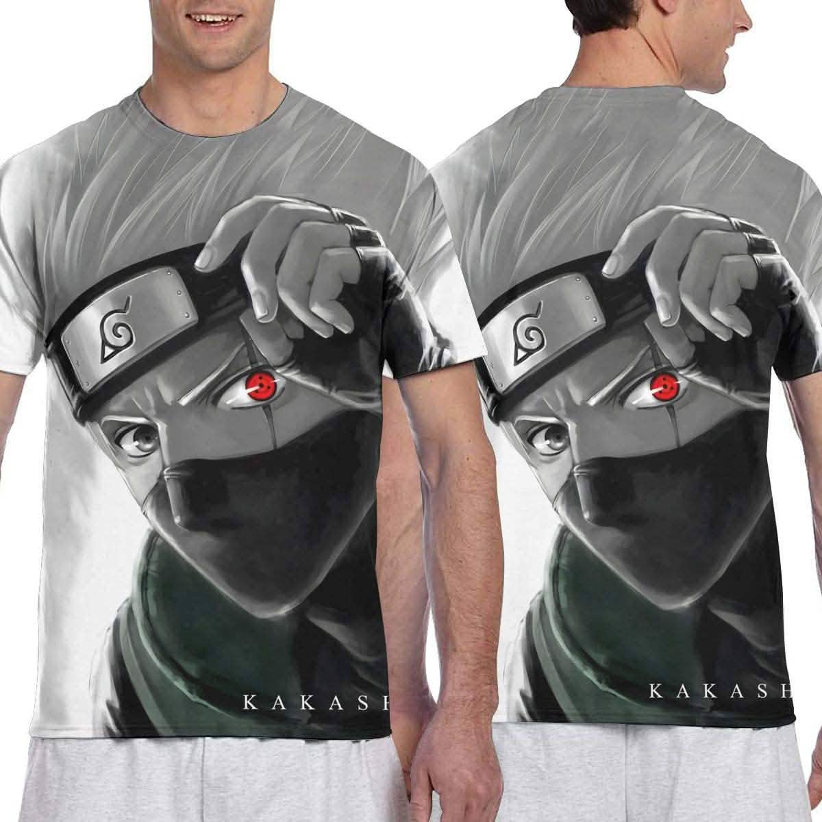 Naruto Shirt Mens Womens Boys Girls 3D Print Short Sleeve T-Shirt Men's Clothing - DailySale