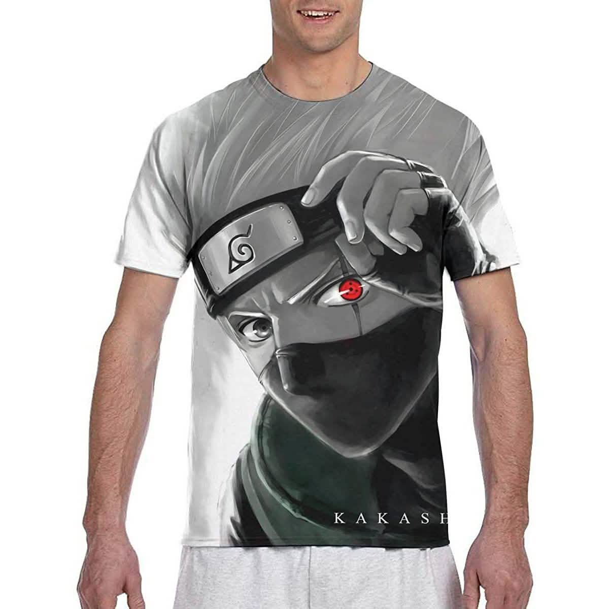 Naruto Shirt Mens Womens Boys Girls 3D Print Short Sleeve T-Shirt Men's Clothing S - DailySale