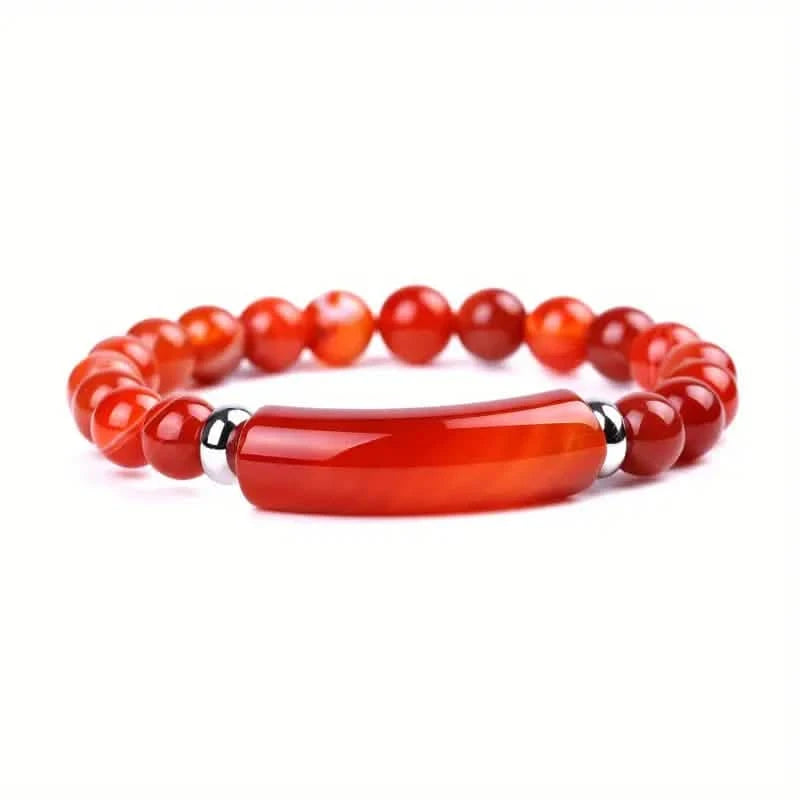 Natural Gemstone Crystal Rough Bracelet Women's Shoes & Accessories Onyx bracelet - DailySale