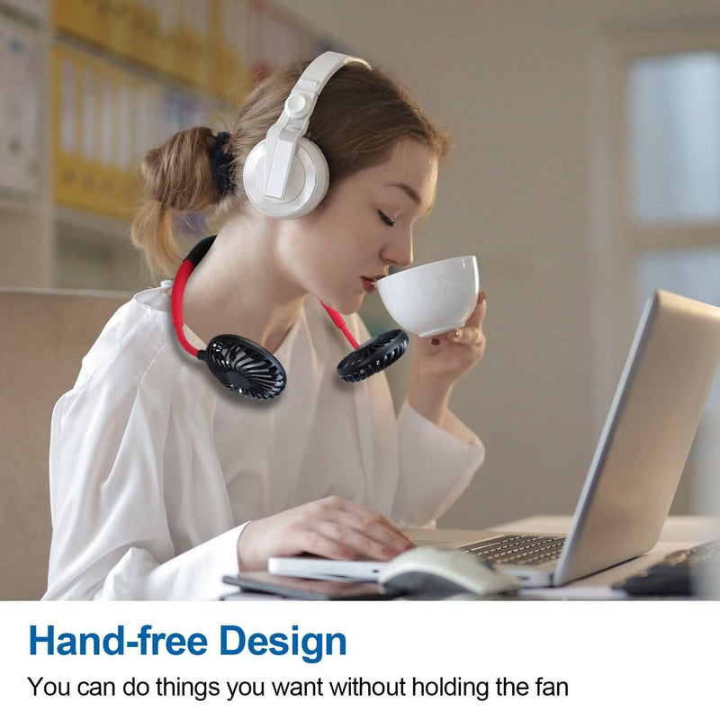 Neck Hanging Fan Hand Free Portable Sports & Outdoors - DailySale