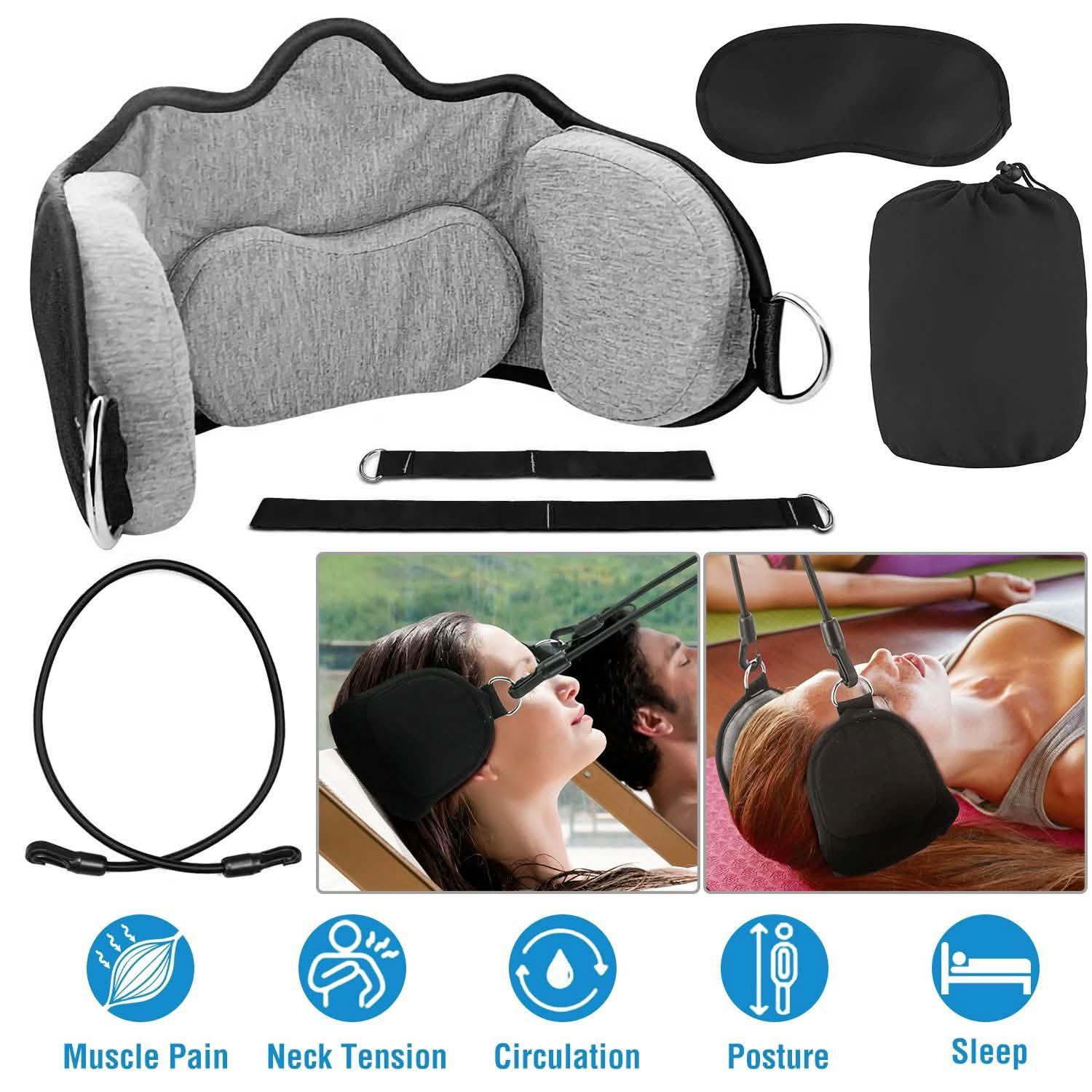Neck Head Hammock Portable Cervical Traction Relief Hammock Wellness - DailySale