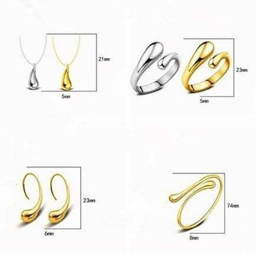 Necklace Ring Hook Oval Earings Set Necklaces - DailySale