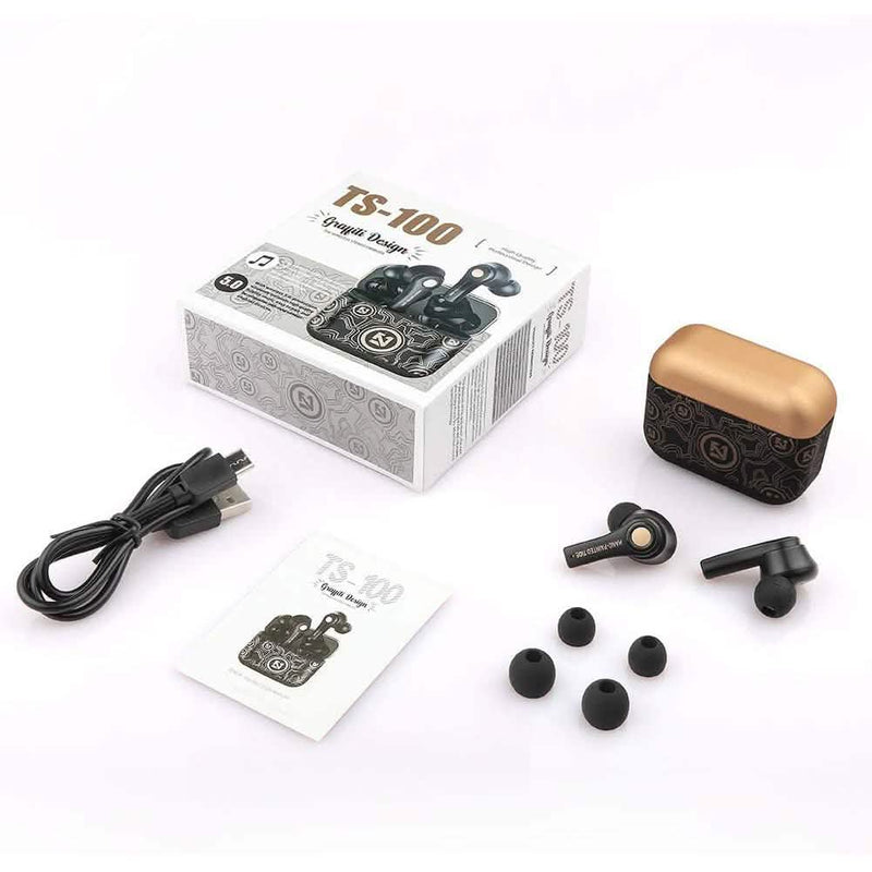 New Graffiti Wireless Earbuds Bluetooth 5.0 Earphones Headphones & Audio - DailySale