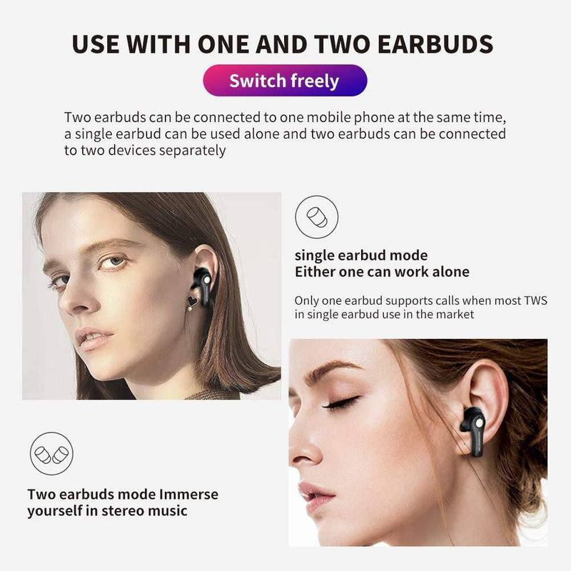 New Graffiti Wireless Earbuds Bluetooth 5.0 Earphones Headphones & Audio - DailySale
