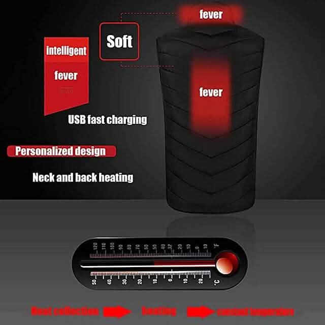 Nine Districts Intelligent Heating Vest Electric Heating Men's Outerwear - DailySale