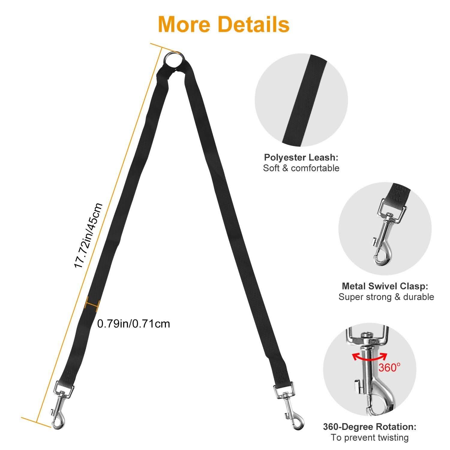 No-Tangle Dual Dogs Leash Pet Supplies - DailySale