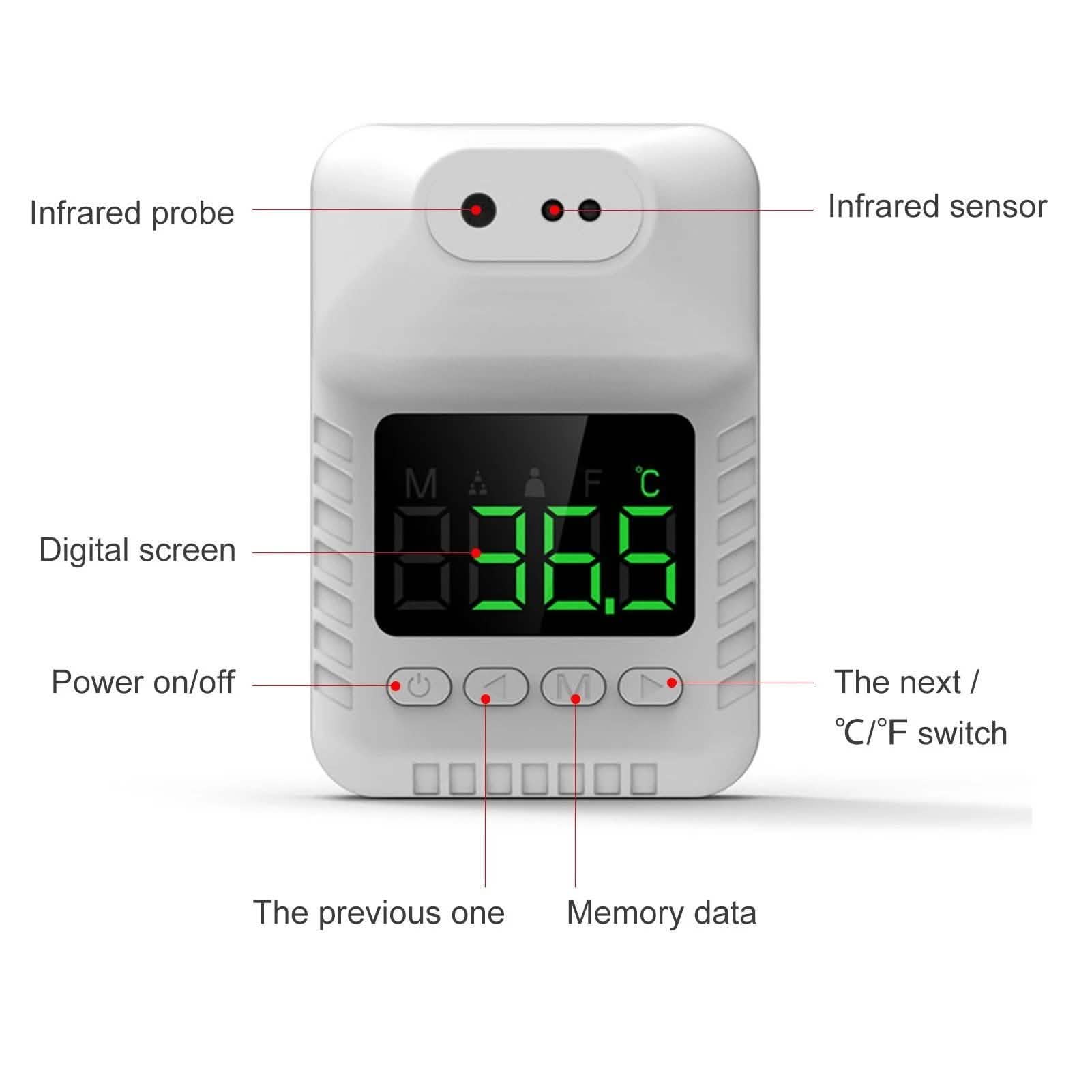 Non-Contact Infrared Forehead Thermometer Face Masks & PPE - DailySale