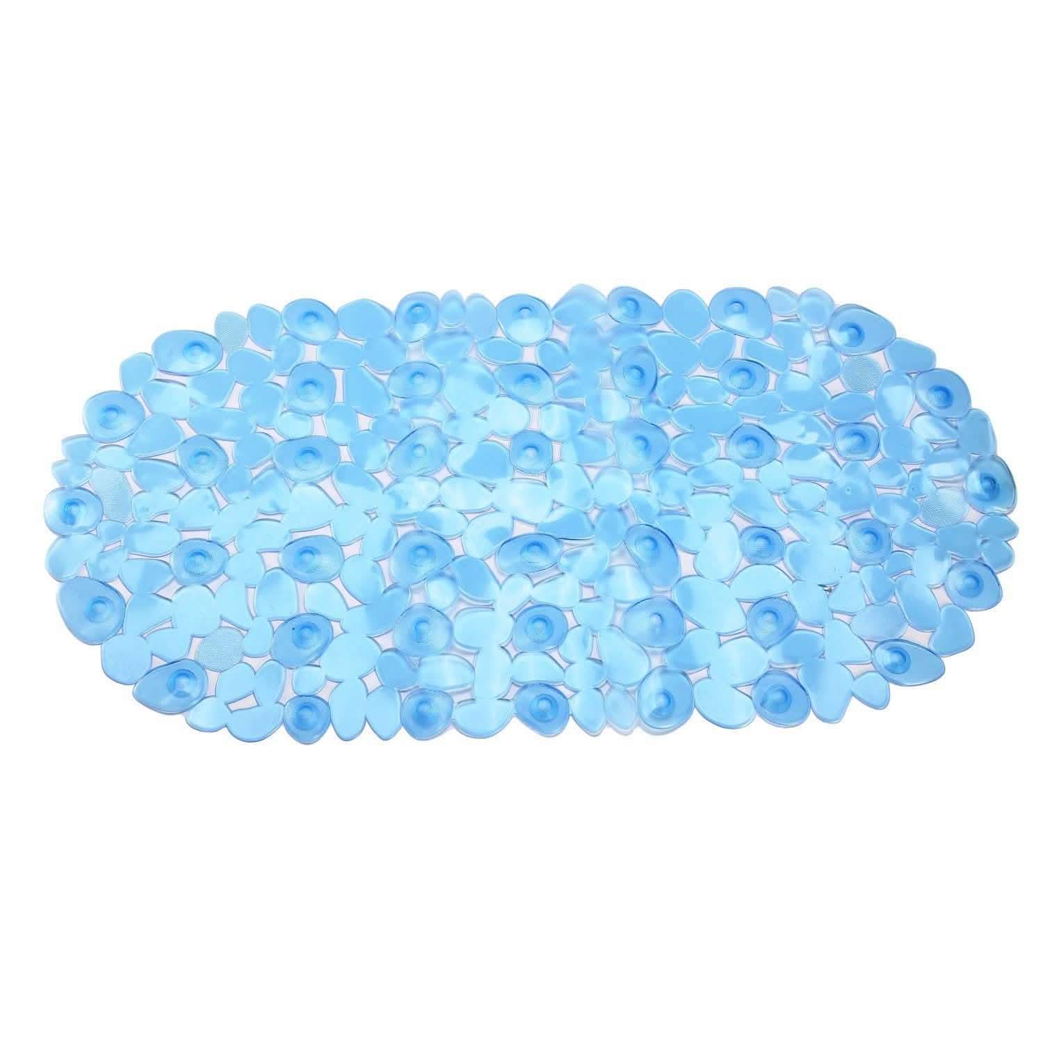 Non-Slip Massage Pebble Bath Mat Bath Clear Blue - DailySale