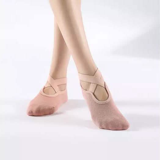 Non Slip Socks with Grips for Women Yoga Ballet Pilates Barre Dance Women's Shoes & Accessories Pink - DailySale