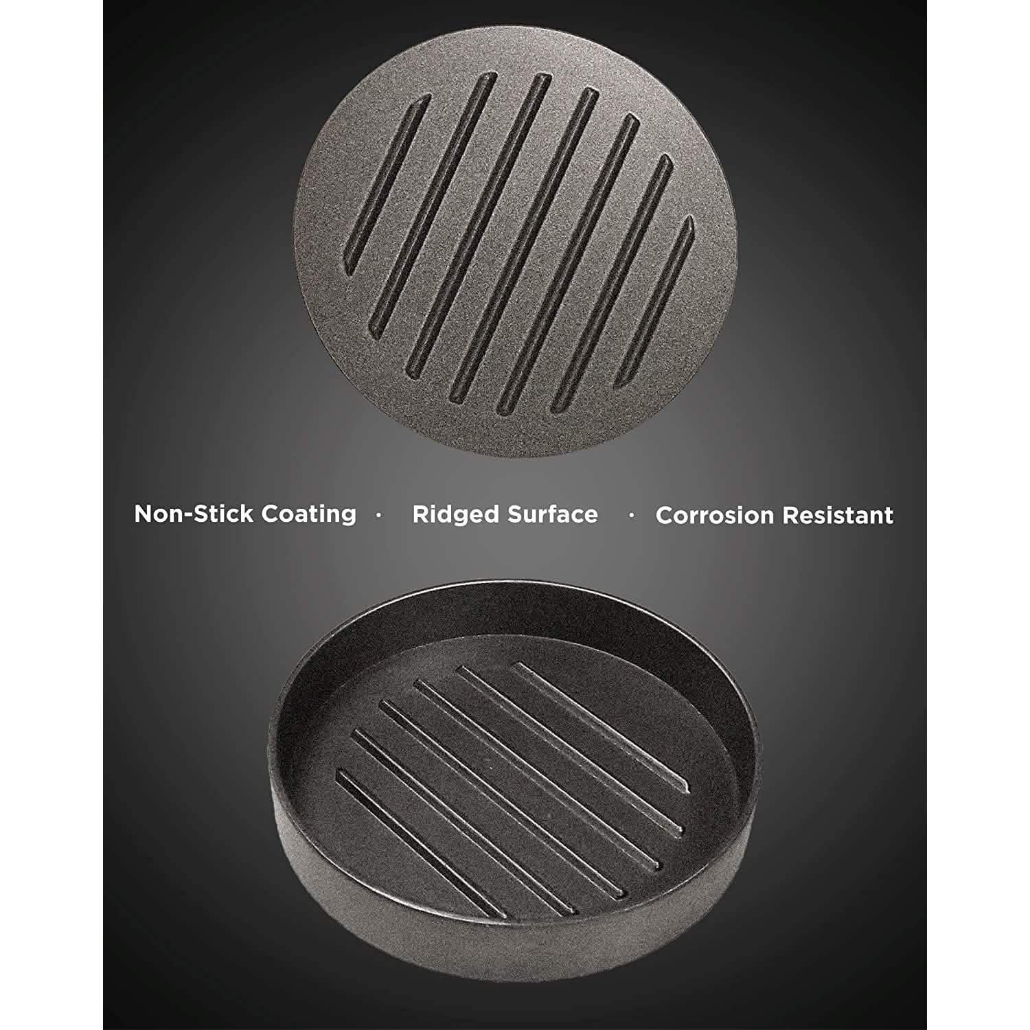 Non-Stick Aluminum Hamburger Press Patty Maker BBQ Burger Mold “Dad Grill Boss” Kitchen Tools & Gadgets - DailySale