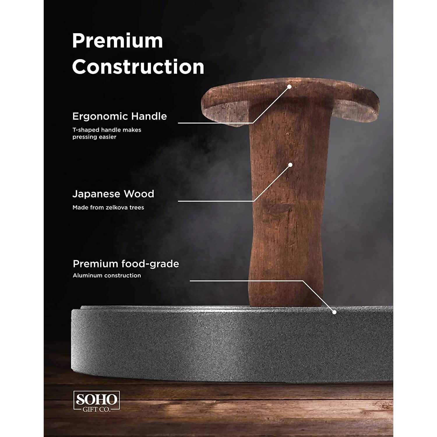 Non-Stick Aluminum Hamburger Press Patty Maker BBQ Burger Mold “Dad Grill Boss” Kitchen Tools & Gadgets - DailySale