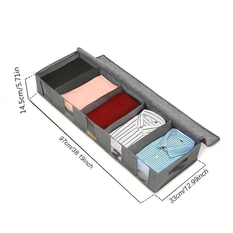 Nordic Quilt Bag Clothes Storage Box Under Bed Storage Kitchen Storage - DailySale