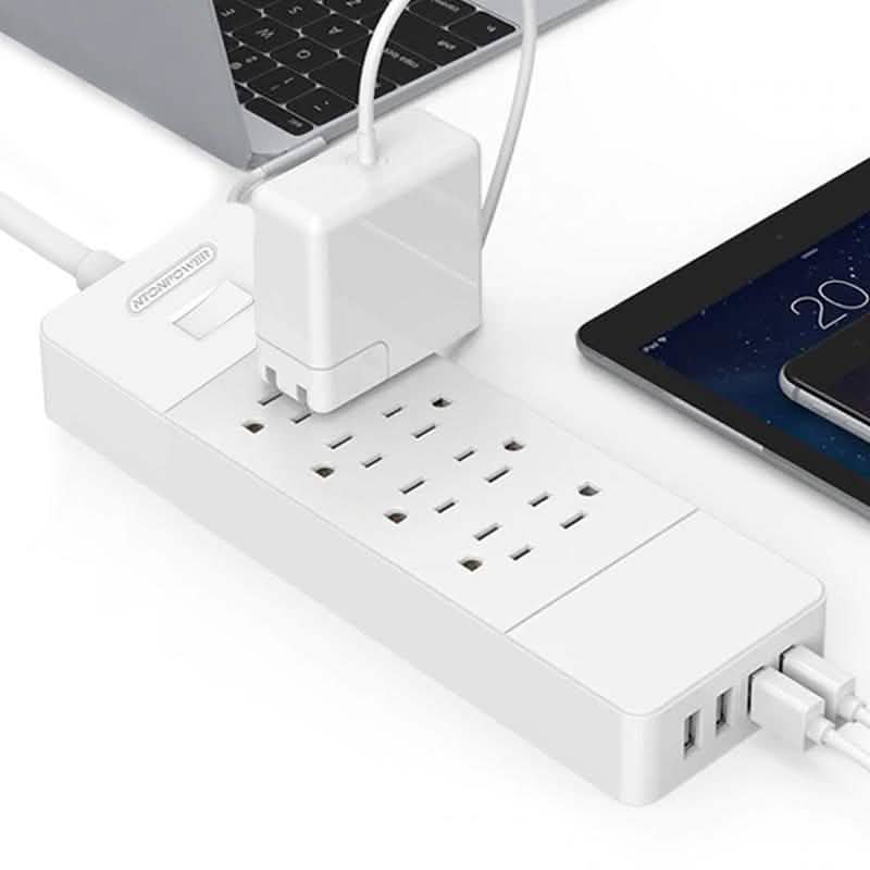 NTON Power USP US Electric Plug 8 AC Power Outlet with USB Charger Gadgets & Accessories - DailySale