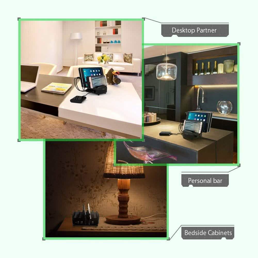 NTONPOWER Smartphone Charging Station 5 USB Ports Dock & Organizer Phones & Accessories - DailySale