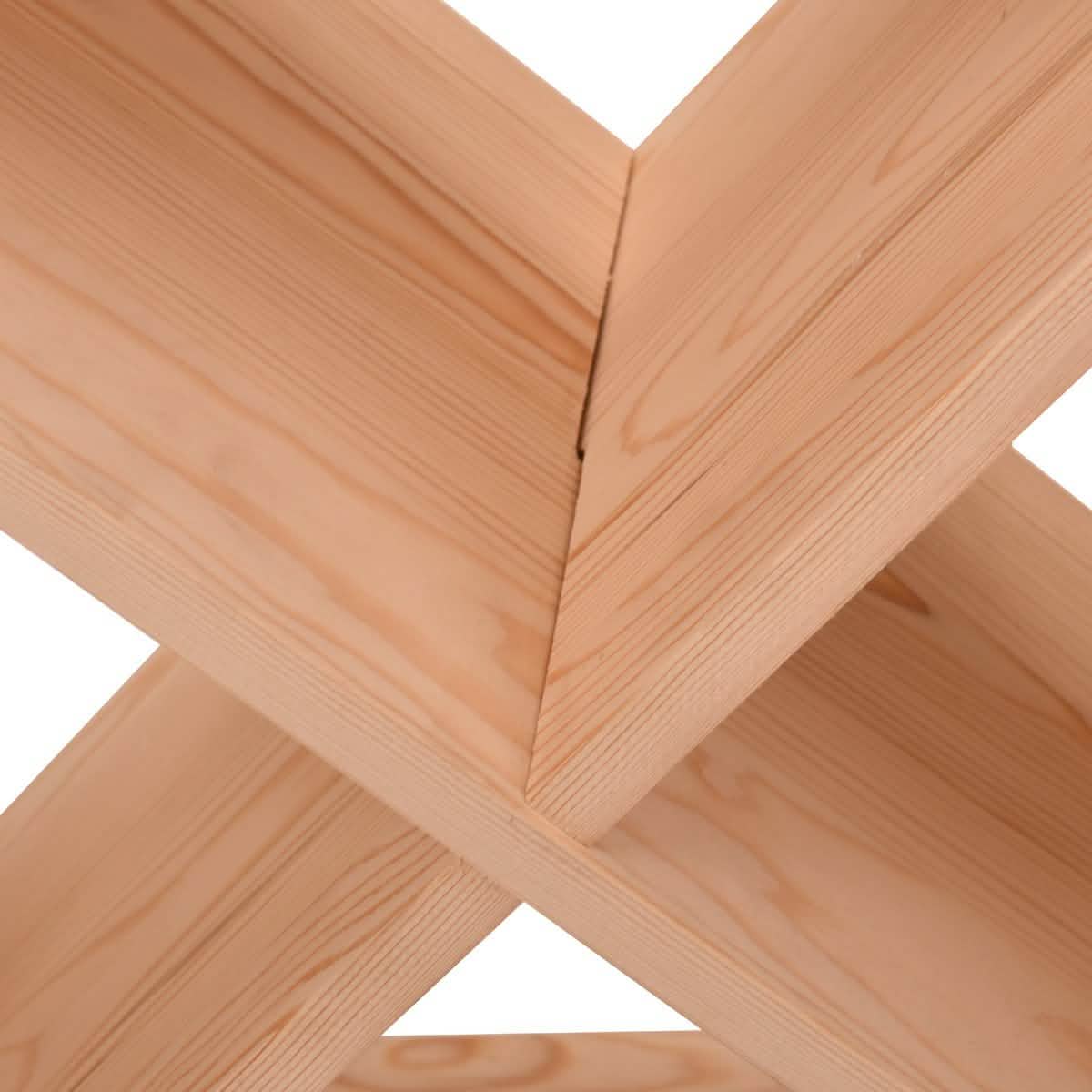 NuFazes 24 Bottles Holder Wine Rack Solid Wood Stackable Storage Cube Tabletop Champagne Closet & Storage - DailySale