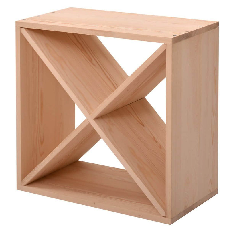 NuFazes 24 Bottles Holder Wine Rack Solid Wood Stackable Storage Cube Tabletop Champagne Closet & Storage - DailySale