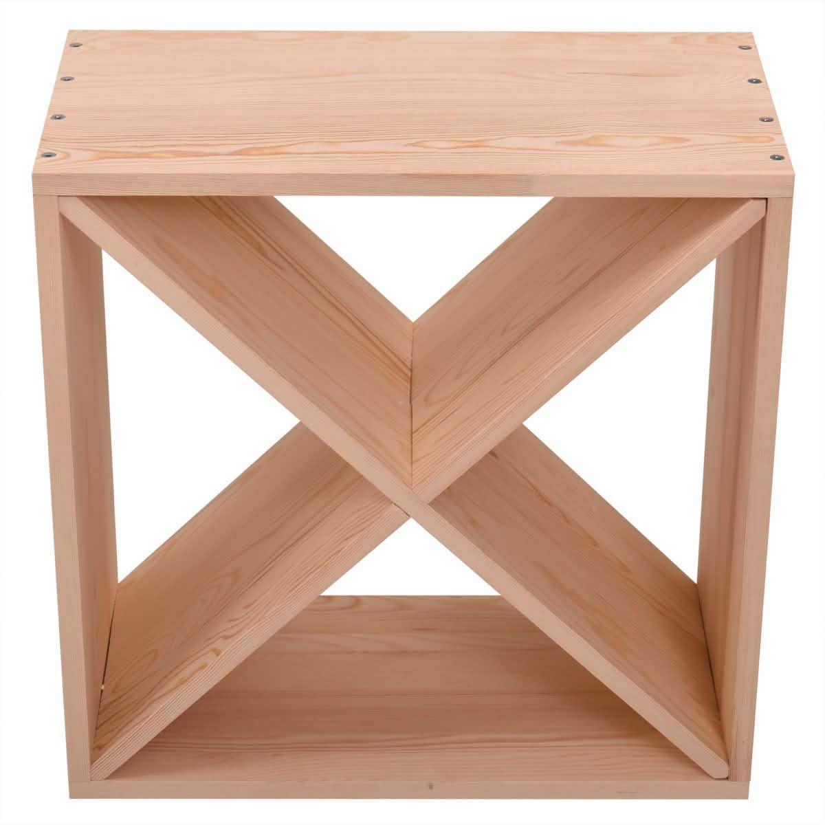 NuFazes 24 Bottles Holder Wine Rack Solid Wood Stackable Storage Cube Tabletop Champagne Closet & Storage - DailySale