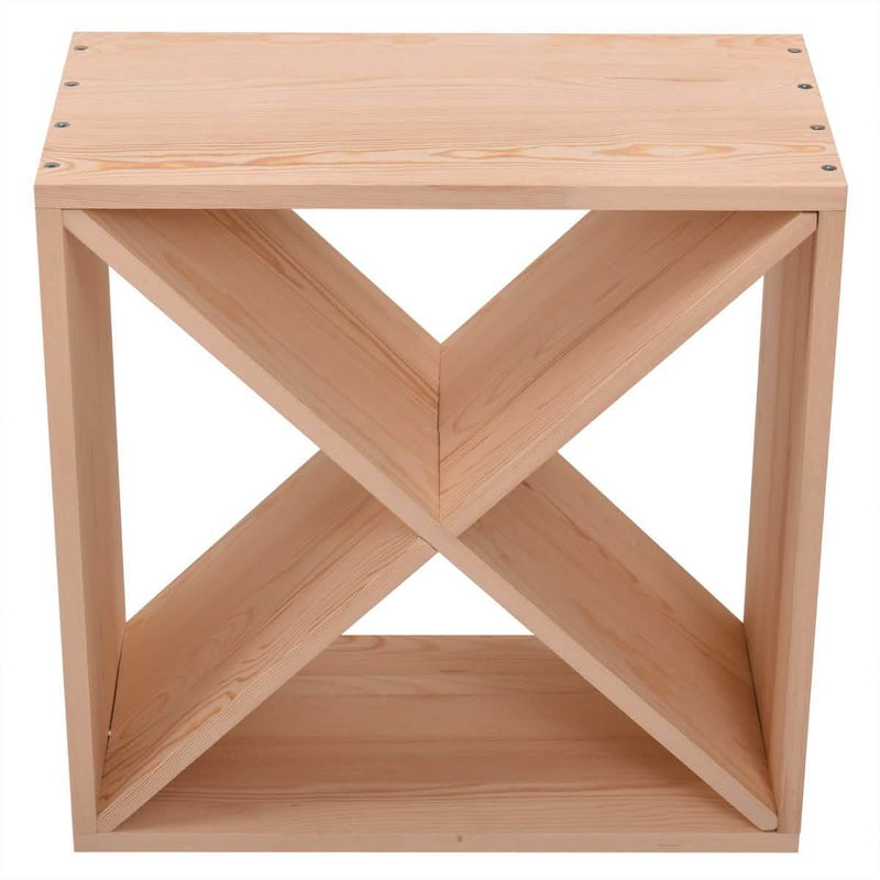 NuFazes 24 Bottles Holder Wine Rack Solid Wood Stackable Storage Cube Tabletop Champagne Closet & Storage - DailySale