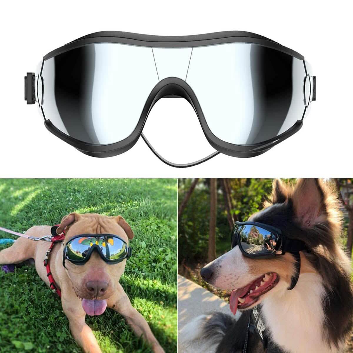 NVTED Dog Sunglasses with Adjustable Strap for Medium or Large Dog Pet Supplies - DailySale