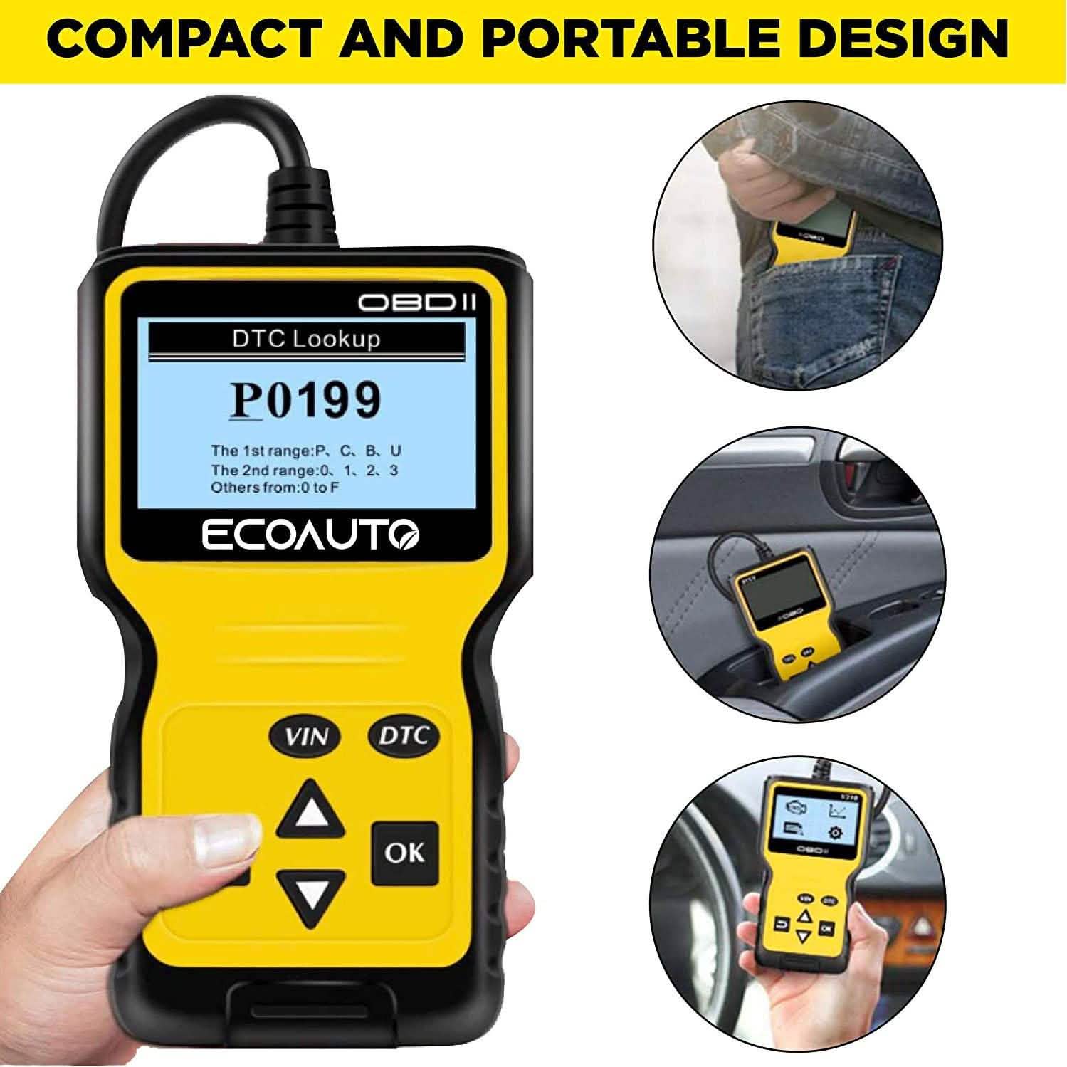 OBD2 Car Code Scanner & Reader Tool for All Vehicles Auto Accessories - DailySale