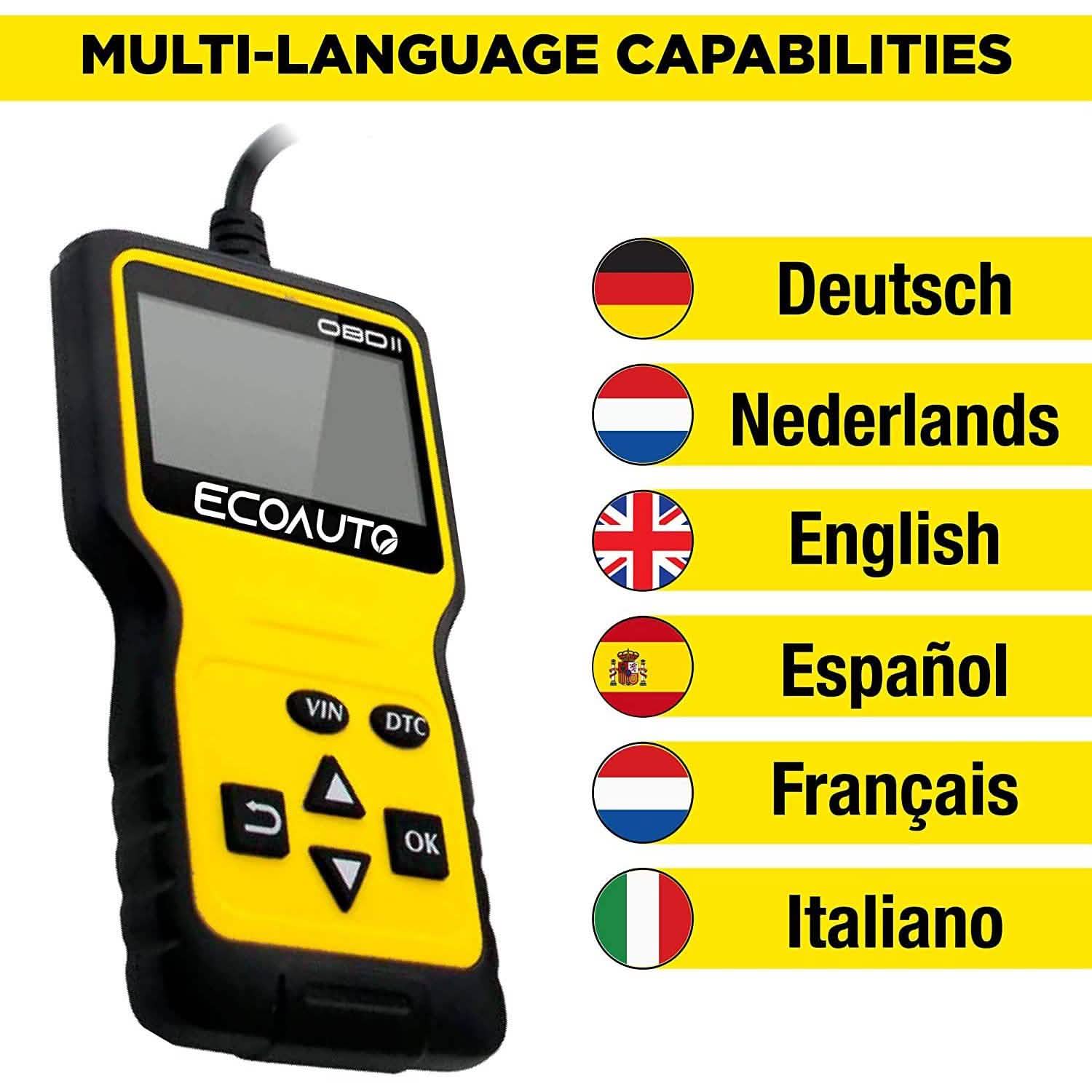 OBD2 Car Code Scanner & Reader Tool for All Vehicles Auto Accessories - DailySale