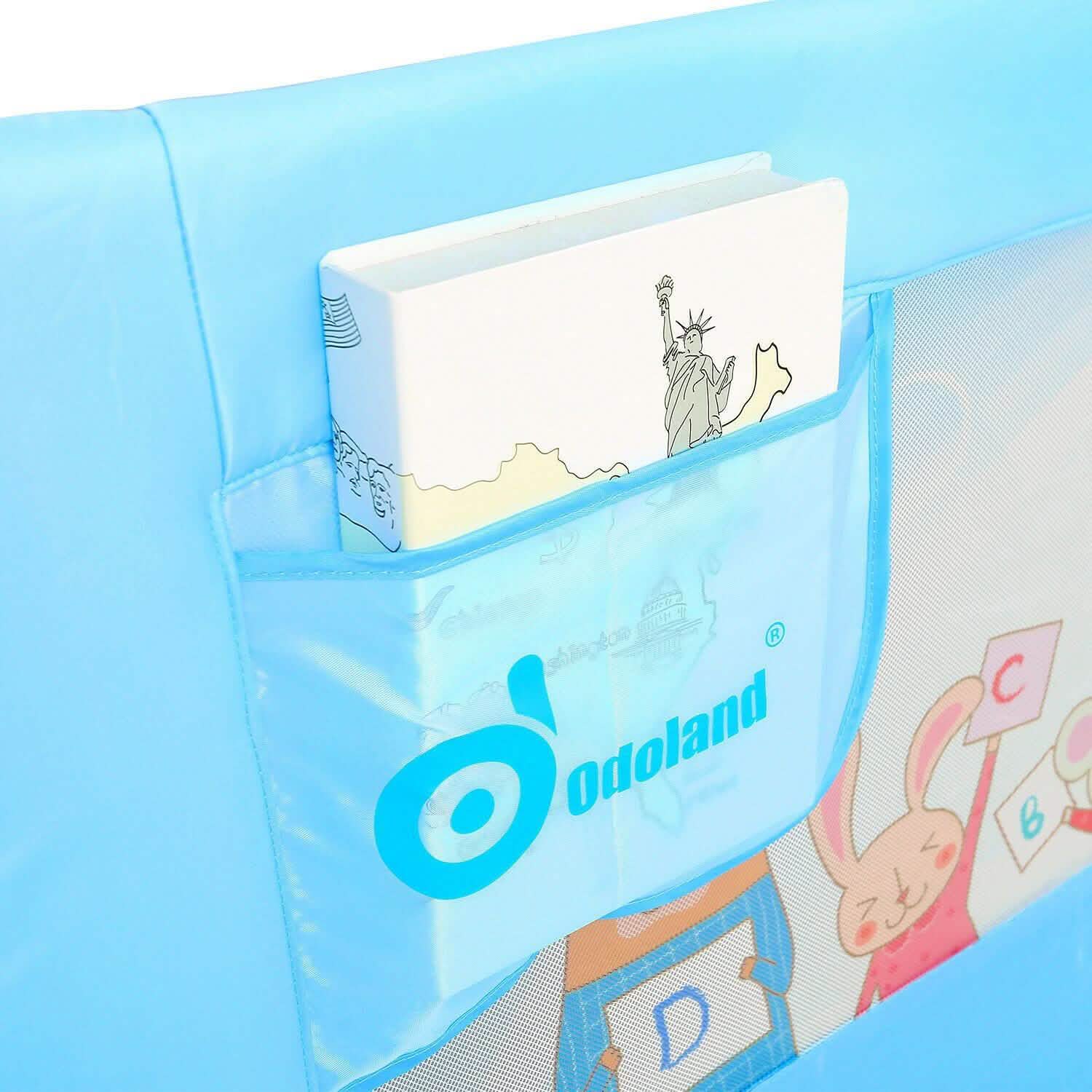 Odoland 180cm 71" Safety Bed Rail Anti Falling Guard Foldable Baby Child Toddler Baby - DailySale