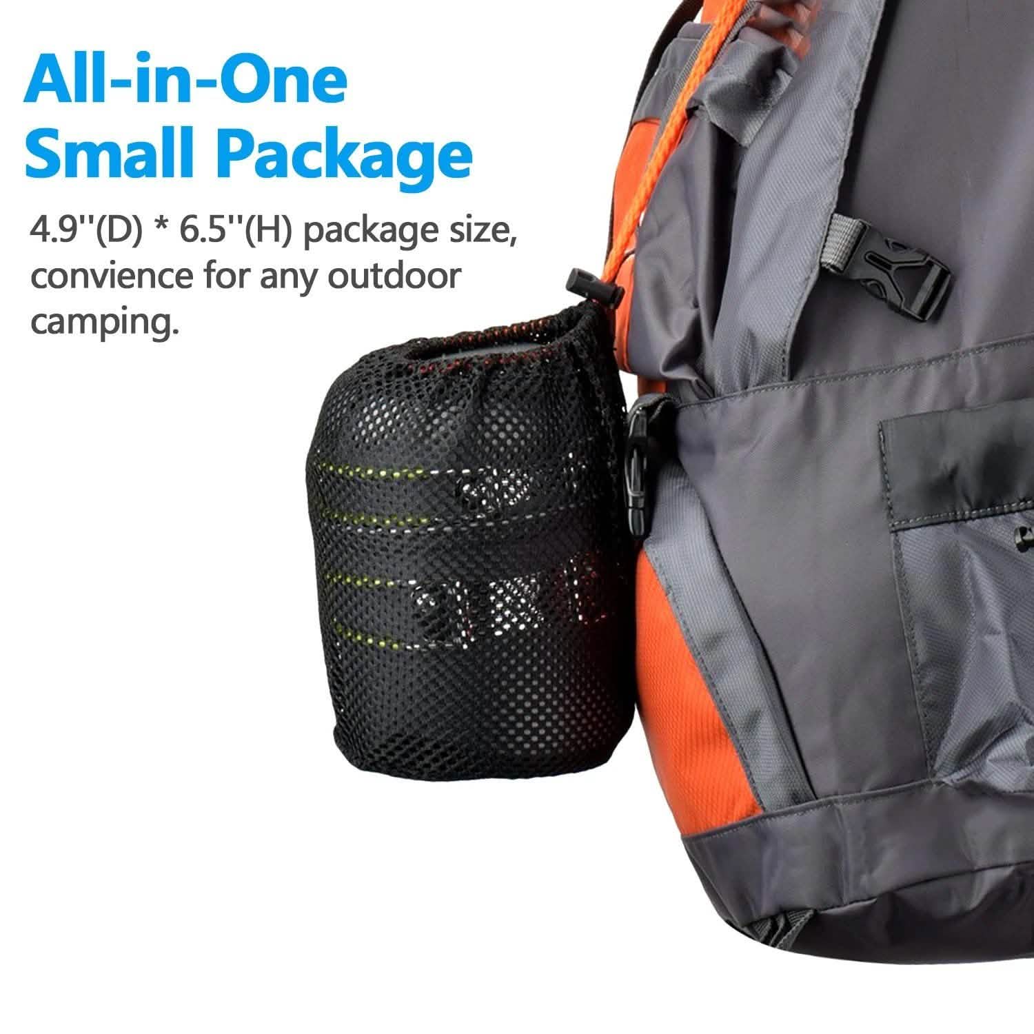 ODOLAND Camping Cookware Kit Lightweight Portable Cookware Set Sports & Outdoors - DailySale