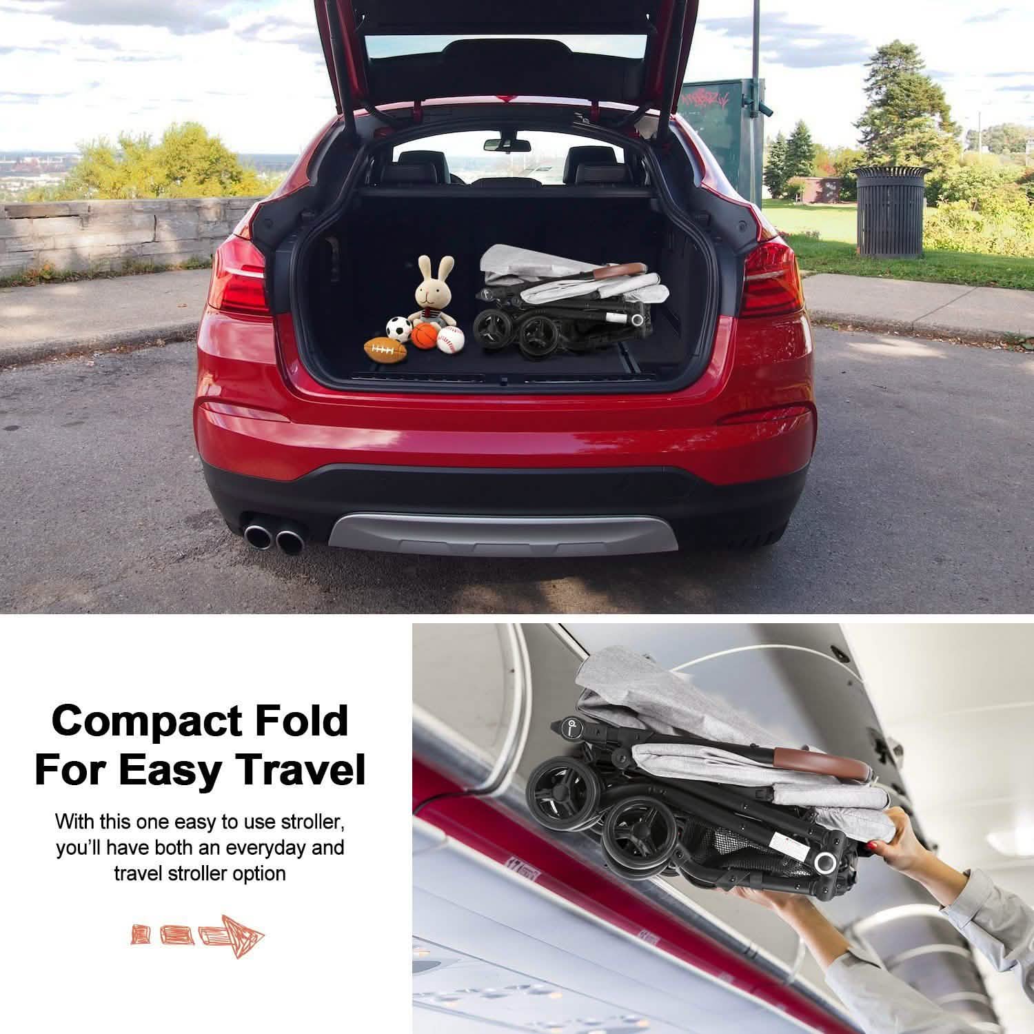 Odoland Lightweight Foldable Cynebaby Strollers for Infant Baby - DailySale